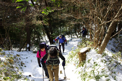 摩耶山への登り