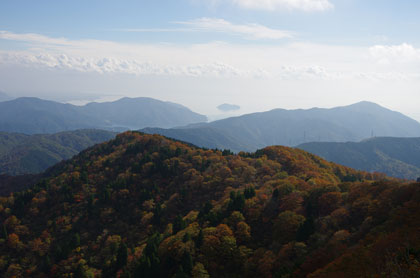 琵琶湖側の展望