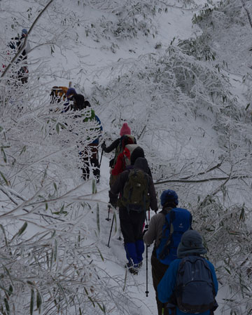 山頂への稜線