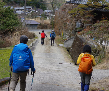 天見へ下山