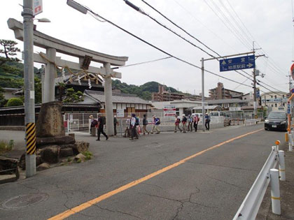 鐸比古鐸比売神社の大鳥居