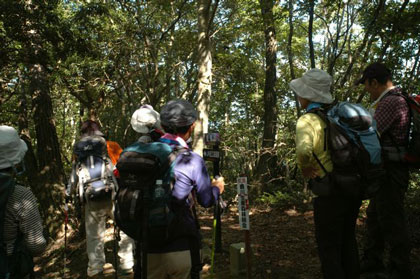 見張山に到着