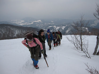 山頂への登り