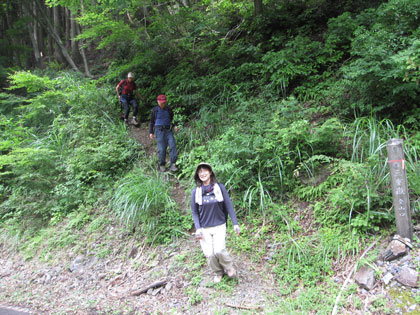 登山口に帰る