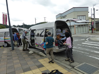 朝日鉱泉へ向かう