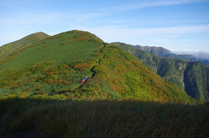 寒江山を目指す