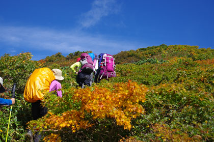 中崎峰付近